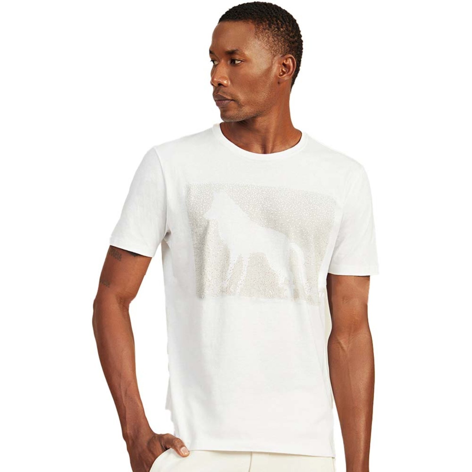 Camiseta Acostamento Dots V23 Off White Masculino - Marca Acostamento