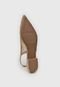 Sapatilha Slingback Via Marte Tela Dourada - Marca Via Marte