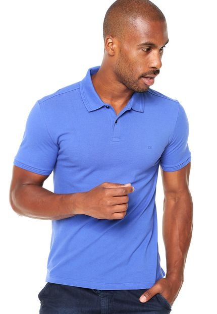 Camisa Polo Calvin Klein Tag Azul - Marca Calvin Klein