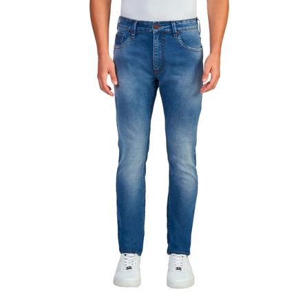 Calça Jeans Acostamento Super Skinny VE24B Azul Masculino - Marca Acostamento