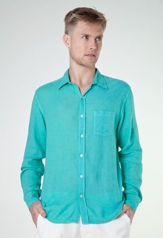 Camisa Rockstter Linen Color Verde