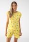 Pijama Malwee Estampado Amarelo - Marca Malwee