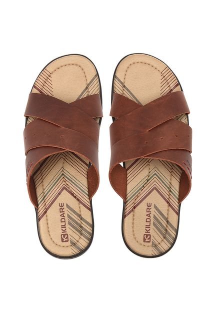 Chinelo Kildare Tiras Caramelo - Marca Kildare