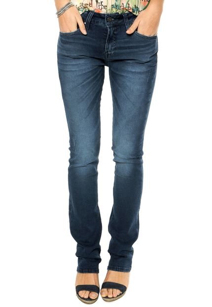 Calça Jeans Reta Guess Estonada Azul - Marca Guess