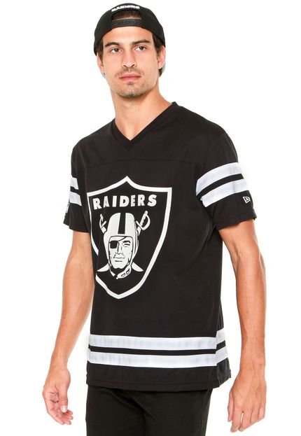 Camiseta New Era Stridate Oakland Raider Preta - Marca New Era