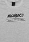 Camiseta Nicoboco Menino Escrita Cinza - Marca Nicoboco
