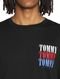 Camiseta Tommy Jeans Masculina Classic Multi Logo Preta - Marca Tommy Jeans