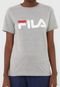 Camiseta Fila Letter Cinza - Marca Fila