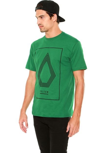 Camiseta Volcom Line Art Verde - Marca Volcom