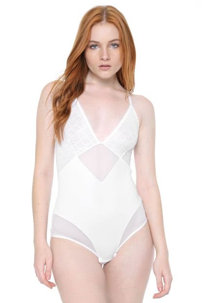 Body Calvin Klein Underwear Berna Branco - Marca Calvin Klein Underwear