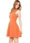 Vestido Colcci Slim Comfort Textura Laranja - Marca Colcci