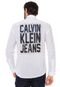 Camisa Calvin Klein Jeans Regular Estampada Branca - Marca Calvin Klein Jeans