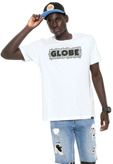 Camiseta Globe Kentaro Space Logo Branca - Marca Globe