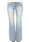 Calça Jeans Malwee Estonada com Puídos Azul - Marca Malwee