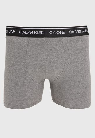 Cueca Calvin Klein Underwear Boxer Logo Cinza - Compre Agora