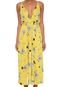 Vestido Redley Midi Floral Amarelo - Marca Redley