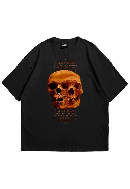 Camiseta Skull Clothing Oversized Triclops Preto - Marca Skull Clothing