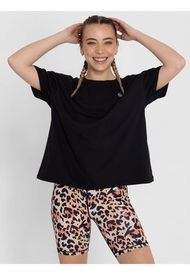 Polera M/C Mujer Long T-Shirt Anto Negro Bsoul