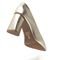 Sapato Feminino Scarpin Salto Triangulo Napa Ouro Light - Marca Carolla Shoes
