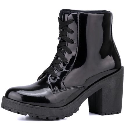 Bota Coturno Mr. Gutt Verniz Preto. - Marca Magi Shoes