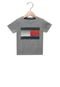 Camiseta Tommy Hilfiger Kids Manga Curta Menino Cinza - Marca Tommy Hilfiger Kids