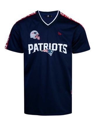 Camiseta New Era Jersey New England Patriots Marinho