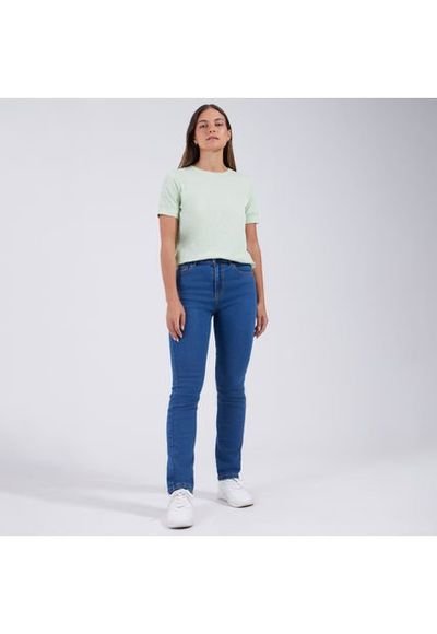 Jean Mujer Ostu Regular Azul Algod n 40160349 5787 Compra Ahora