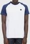 Camiseta RVCA Test Scan Branca/Azul-Marinho - Marca RVCA