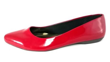 Sapatilha TopGrife Pointed Toe Verniz Vermelho - Marca TopGrife