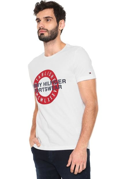 Camiseta Tommy Hilfiger Direct Circle Branca - Marca Tommy Hilfiger