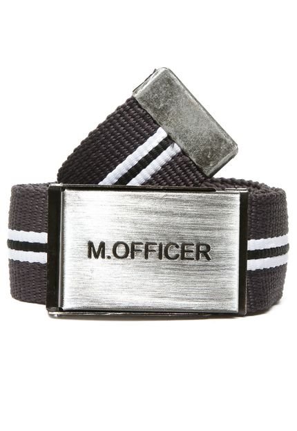 Cinto M. Officer Fivela Cinza - Marca M. Officer
