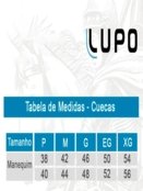 Kit com 10 Cuecas Boxer Lupo 661-001 Azul Marinho - Marca Lupo