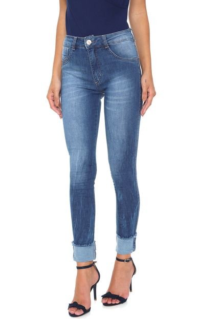 Calça Jeans Biotipo Skinny Barra Italiana Azul - Marca Biotipo