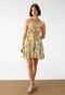 Vestido FARM Curto Floral Bela Amarelo - Marca FARM