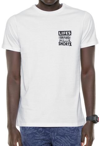 Camiseta Billabong Life Short Branca