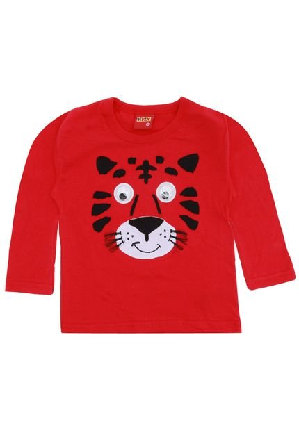 Camiseta Tigre Vermelha - Marca Kyly