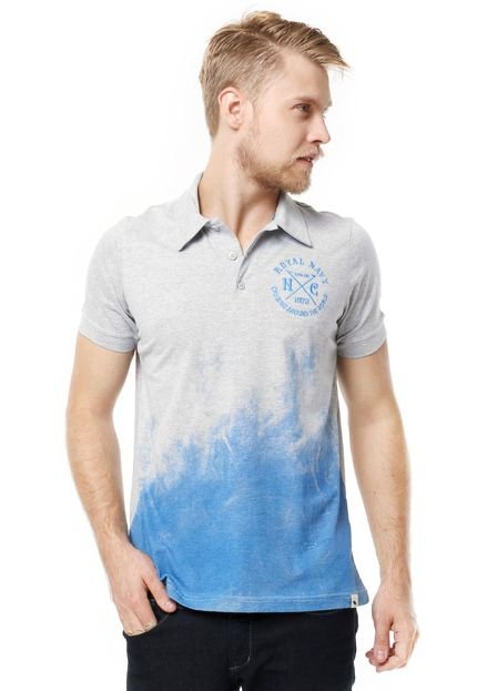 Camisa Polo FiveBlu Royal Cinza - Marca FiveBlu