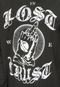 Camiseta Manga Longa ...Lost We Trust Preta - Marca ...Lost