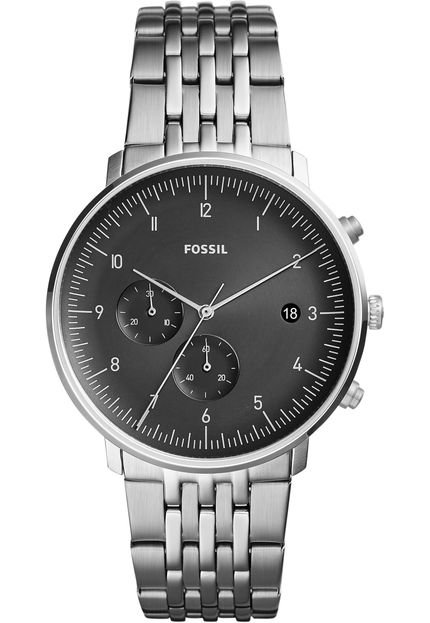 Relógio Fossil FS5489/1PN Prata - Marca Fossil