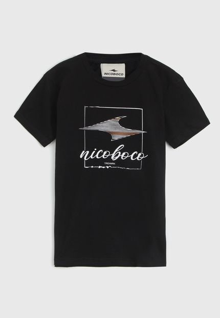 Camiseta Nicoboco Infantil Drawing Preta - Marca Nicoboco
