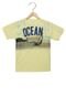 Camiseta Manga Curta Elian Infantil Ocean Amarela - Marca Elian