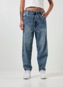 Calça Jeans Baggy Cintura Baixa Amarração - Marca Youcom