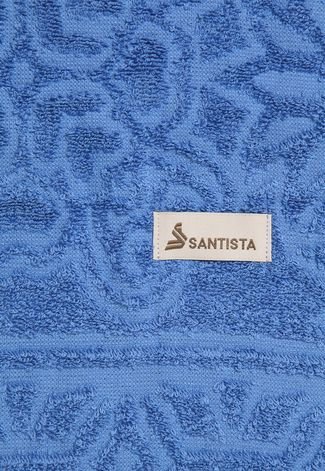 Toalha de Rosto Santista Unique Ishtar Felpuda 50x80cm Azul