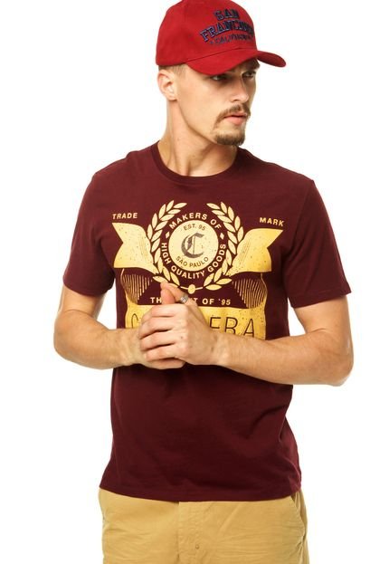 Camiseta Cavalera Estampa Vinho - Marca Cavalera