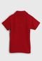 Camisa Polo Elian Infantil Color Block Vermelho/Azul-Marinho - Marca Elian