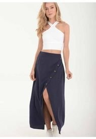 Falda Jaynee Azul Ragged Pf11320429