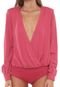 Body Colcci Transpassado Rosa - Marca Colcci