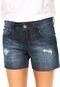 Short Jeans Colcci Desgates Estonado Azul - Marca Colcci