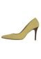 Scarpin Mixage Bico Fino Amarelo - Marca Mixage