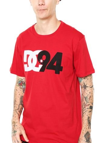 Camiseta DC Shoes Partner Vermelha
